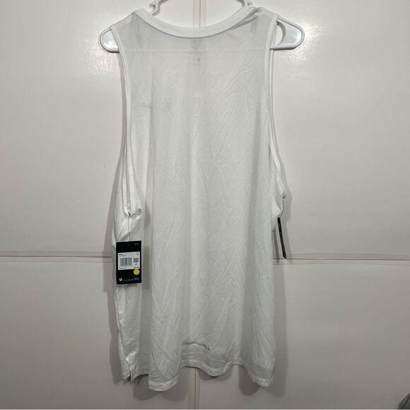 NWT Nike Running Dri-Fit White Ventilated Athletic Tank Top - Picture 2 of 4